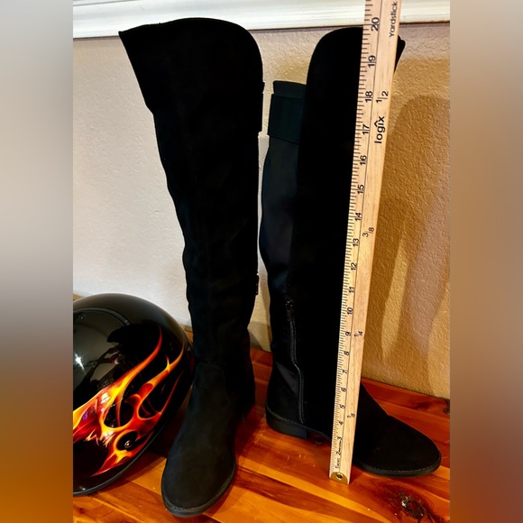 Rebel by Zigi Womens Onya, Round Toe Knee High Fashion Boots, Black, Size 7.5 - Picture 9 of 15